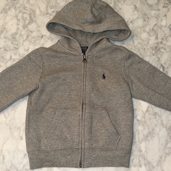 Polo by Ralph Lauren Kids Gray Hoodie 3T - Picture 4 of 11